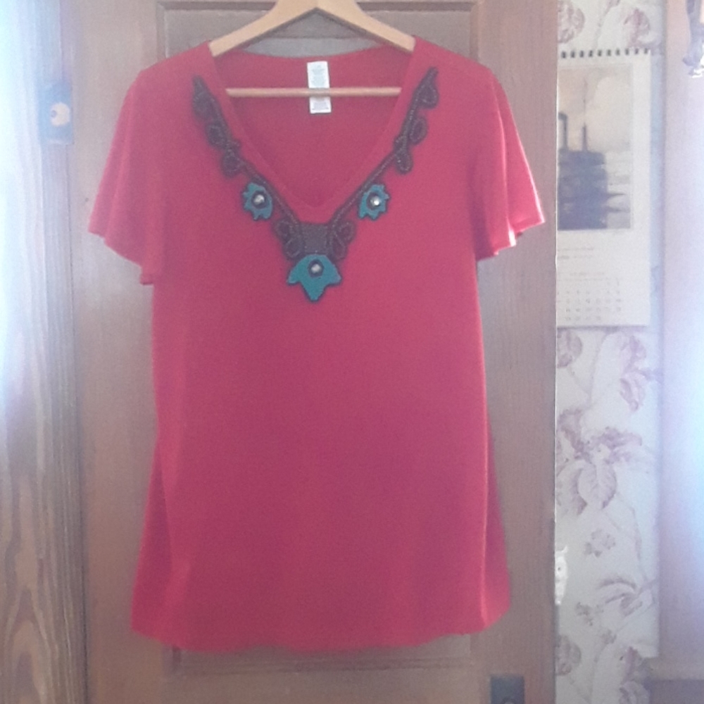 Beaded T-shirt